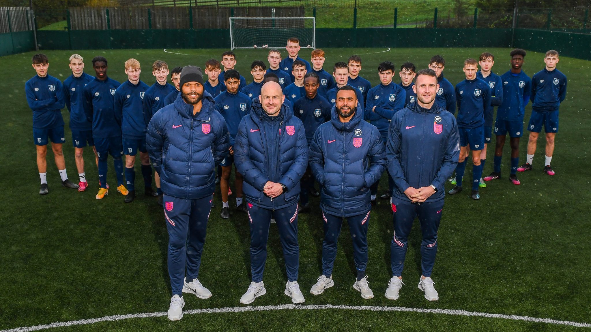 Burnley FC Shadow Youth Team with Under 21s Coach